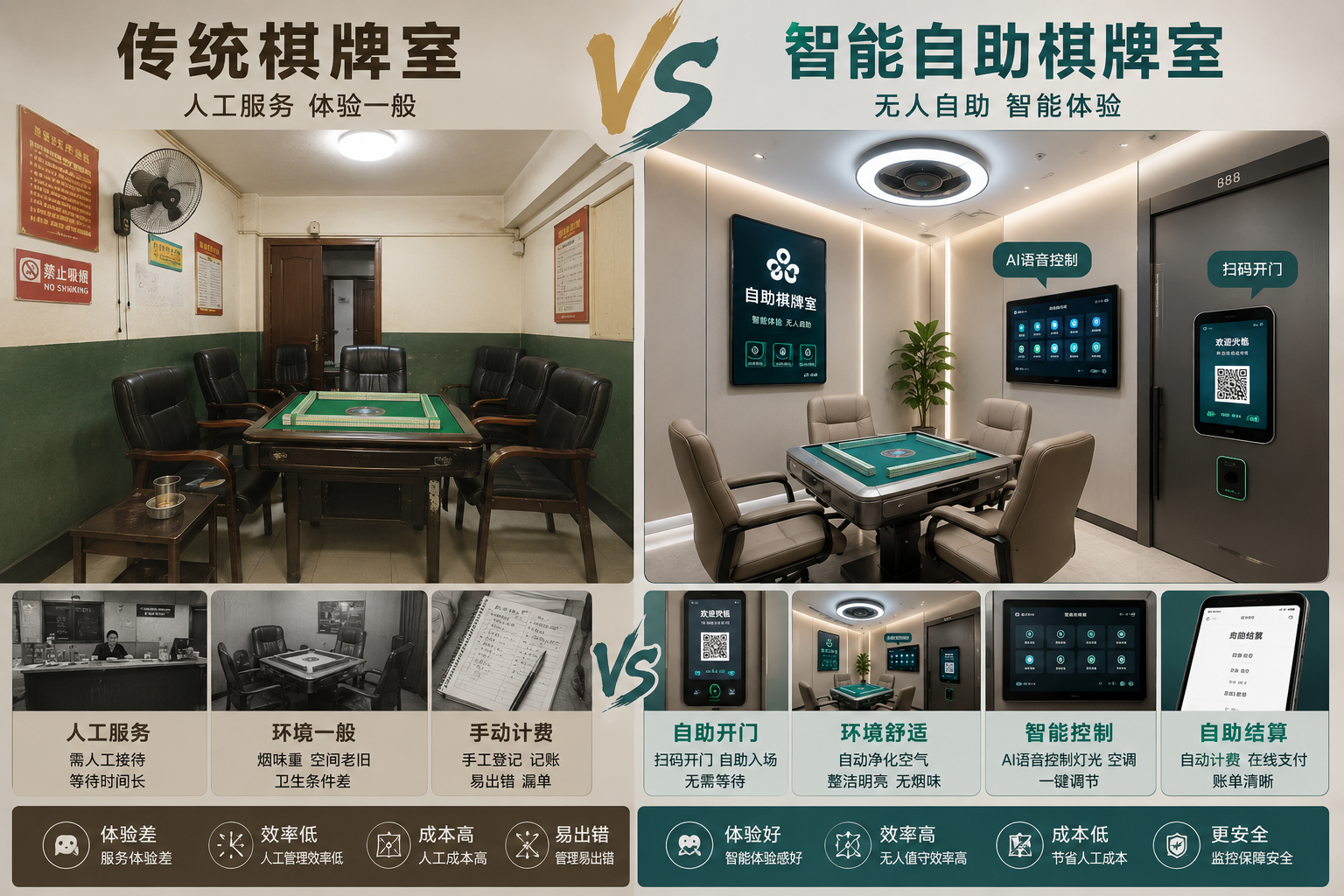 衢州柯城区商场开自助棋牌室,选品牌该盯哪几个硬指标