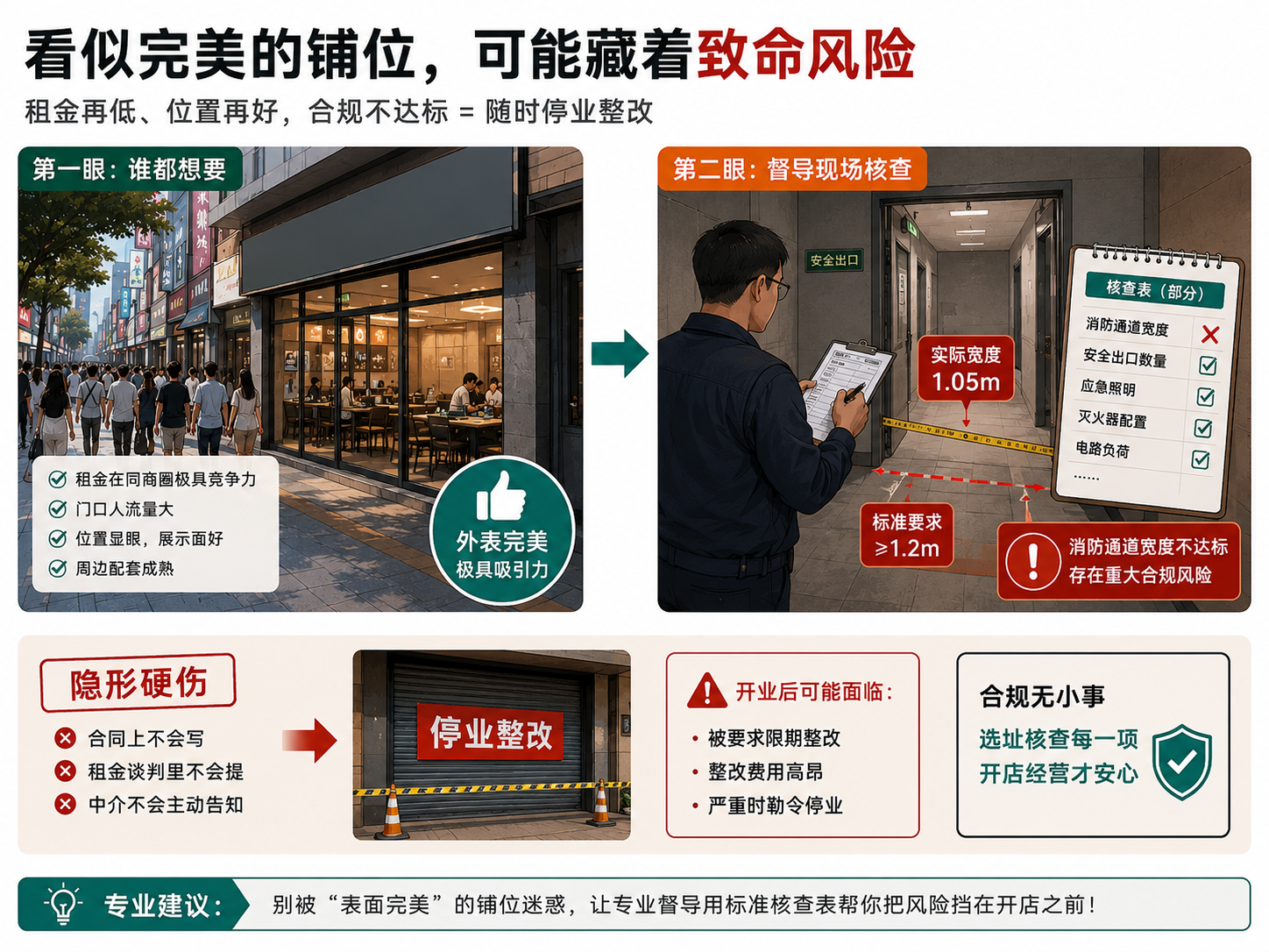 我的铺位选址审核没通过,但这是加盟以来庆幸的事