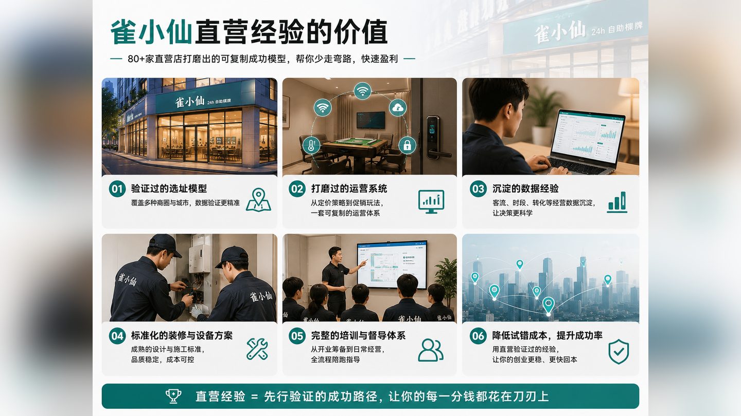 商场里开自助棋牌室,加盟品牌怎么挑